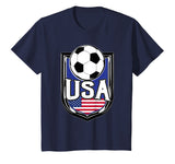 USA Soccer Ball T-Shirt | American Flag Football Tee
