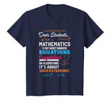 T-Shirt For Math Teacher. Gift Ideas For Parents From Son.