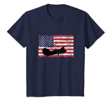 Patriotic CH-47 Chinook Helicopter American flag t-shirt