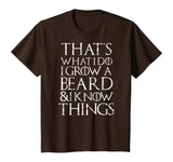 Funny beard T Shirt Cool I grow facial hair man men gift tee