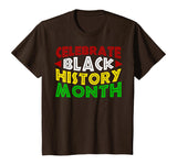 Celebrate Black History Month T-Shirt for Men Women Kids