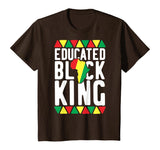 Educated Black King T-Shirt African Pride History Month Gift T-Shirt