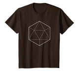 Simple Icosahedron Sacred Geometry Math T-Shirt