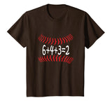 Funny Baseball 6432 Double Play T-Shirt I Gift 6+4+3=2 Math