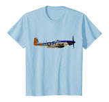P-51 Mustang WWII Fighter Plane US Military Aviation History T-Shirt