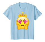Emoticon Queen Emoji Funny Princess Crown Heart Eyes T-Shirt T-Shirt