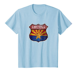 Arizona State Flag Highway Shield T-Shirt