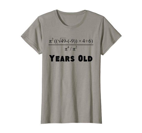 70 Years Old Algebra Equation Funny 70th Birthday Math Shirt