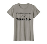70 Years Old Algebra Equation Funny 70th Birthday Math Shirt