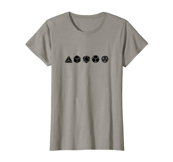 Platonic Solids Math Mathematics Sacred Geometry 3D Shirt