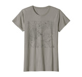 Fibonacci T Shirt - Distressed Print Sequence, Spiral, Math