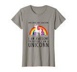 Womens Unicorns are Awesome Funny T-Shirt I'm a Unicorn Rainbow Tee