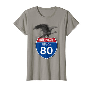 Nevada NV I-80 Highway Interstate Shield TShirt Tee