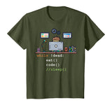 Computer Science Python Programmer Eat Code Sleep T-Shirt
