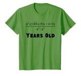 70 Years Old Algebra Equation Funny 70th Birthday Math Shirt