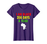 Black 365 Days A Year Black History Month Gift African Mens T-Shirt
