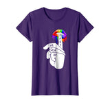 Funny LGBT Shirt-Rainbow Color Pride Lips T-Shirt