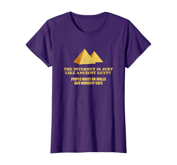 Funny History Shirt Ancient Egypt Cat Internet Humor Gift