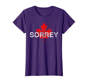 Sorrey Sorry Canadian Funny Apology Red Maple Leaf T-Shirt