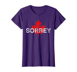 Sorrey Sorry Canadian Funny Apology Red Maple Leaf T-Shirt