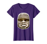 Olmec Statue Shirt - Hidden History Clothing - Good Colors !