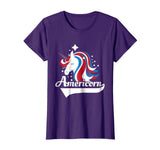 Americorn American Flag Unicorn Patriotic America T Shirt