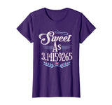 Pi Day Shirt Sweet As Pi Math Gift Kids Womens Mens Grunge