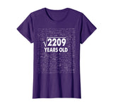 Square Root of 2209: 47th Birthday 47 Years Old T-Shirt Math T-Shirt