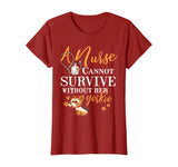 Womens Nurse Yorkie Mom Funny Quote Dogs Lover Gift T-Shirt
