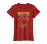 Sankofa African Heart Symbol for Black History Month T-Shirt
