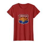 Arizona State Flag Highway Shield T-Shirt