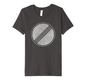 Autobahn Tshirt Germany Highway Speed Limit Ends Sign
