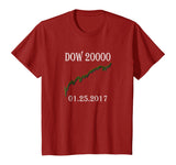 DOW 20000 Stock Market History Making T Shirt