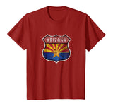 Arizona State Flag Highway Shield T-Shirt