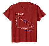 Funny Find X T-Shirt Math Pun Science Student Humor Gift T-Shirt