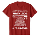 Come To The Math Side We Have Pie Shirt Pi Day Teacher Gift