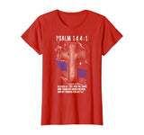 Thin Blue Line - Psalm 144:1 T-Shirt