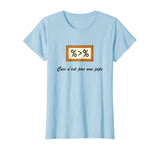 "This is not a pipe" - R Data Science / Art History T-shirt