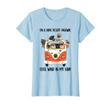 On a dark desert highway, cool wind in my hair pug cute tee