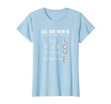 All You Need is Love Math Equation Algebra Calculus Shirt