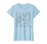 Fibonacci T Shirt - Distressed Print Sequence, Spiral, Math