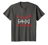 Funny Baseball 6432 Double Play T-Shirt I Gift 6+4+3=2 Math