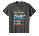T-Shirt For Math Teacher. Gift Ideas For Parents From Son.