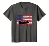 Patriotic CH-47 Chinook Helicopter American flag t-shirt