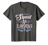 Pi Day Shirt Sweet As Pi Math Gift Kids Womens Mens Grunge