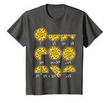 Pizza Salami Cheese Quick Math Fractions Math Teacher T-Shirt