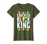 Educated Black King T-Shirt African Pride History Month Gift T-Shirt