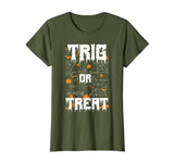 Funny Halloween Math Teacher Trig Or Treat School T-Shirt