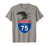 Ohio OH I-75 Highway Interstate Shield TShirt Tee