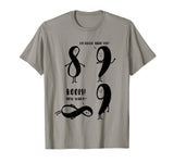 9 is bigger than 8 but not INFINITY Funny Math Shirt Funny T
